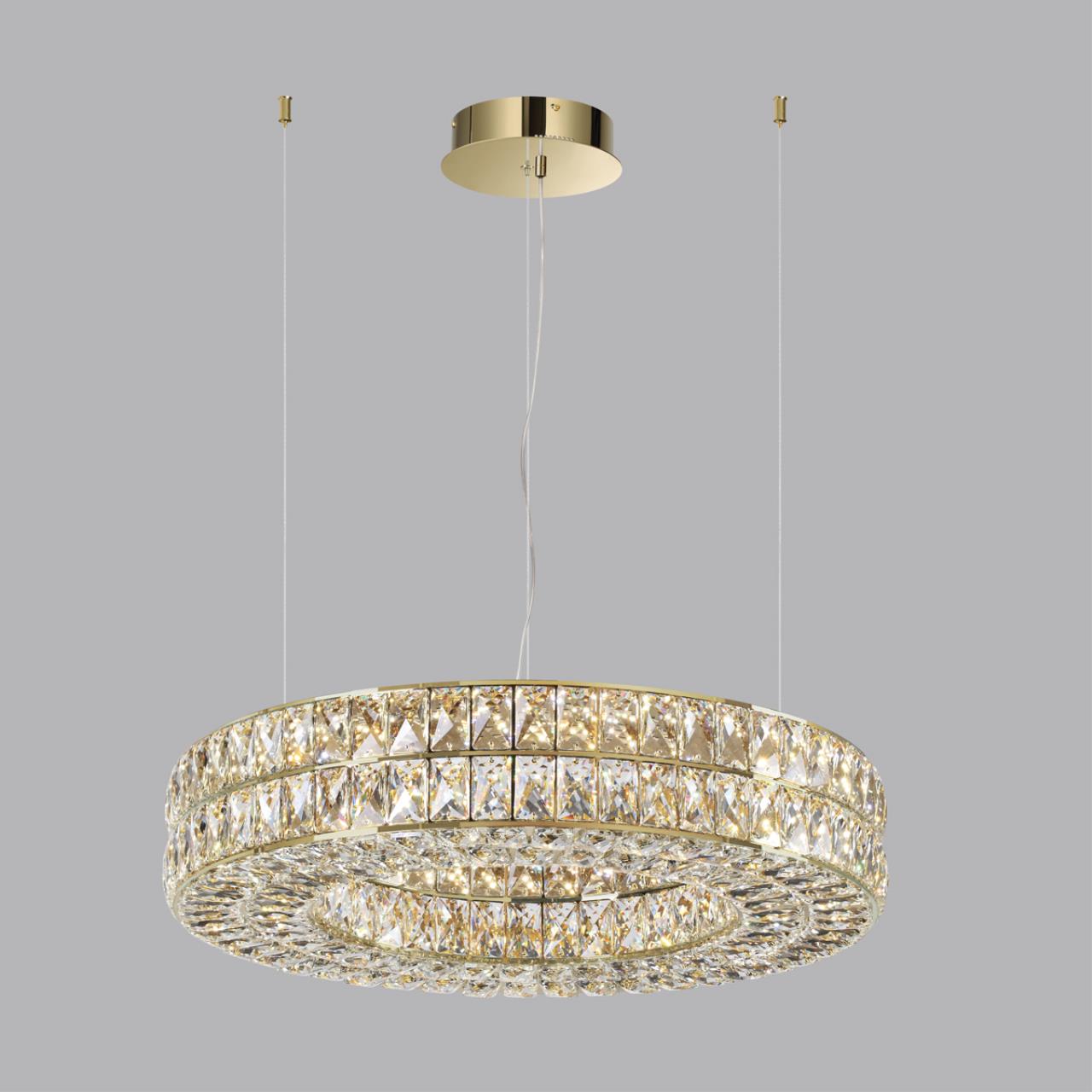 Люстра 60*60*120 см, 1 LED*52W, 4000 К, Odeon Light Panta, золотой 4926/52L