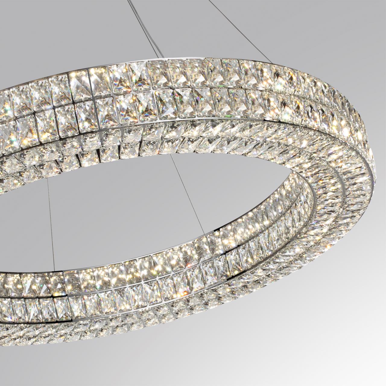 Люстра 60*100*120 см, 1 LED*98W, 4000 К, Odeon Light Panta, хром 4927/98L