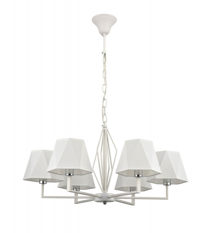 Подвесная люстра  70*90 см, 6*E14 белый Vele Luce Si VL2191L06