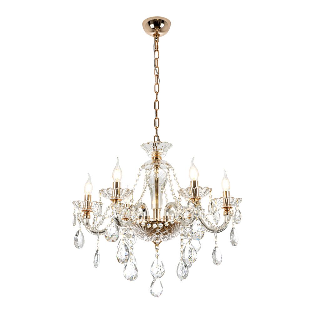 Люстра 66 см, 6*Е14*40W, Modelux  ML.7163.6P, Золото