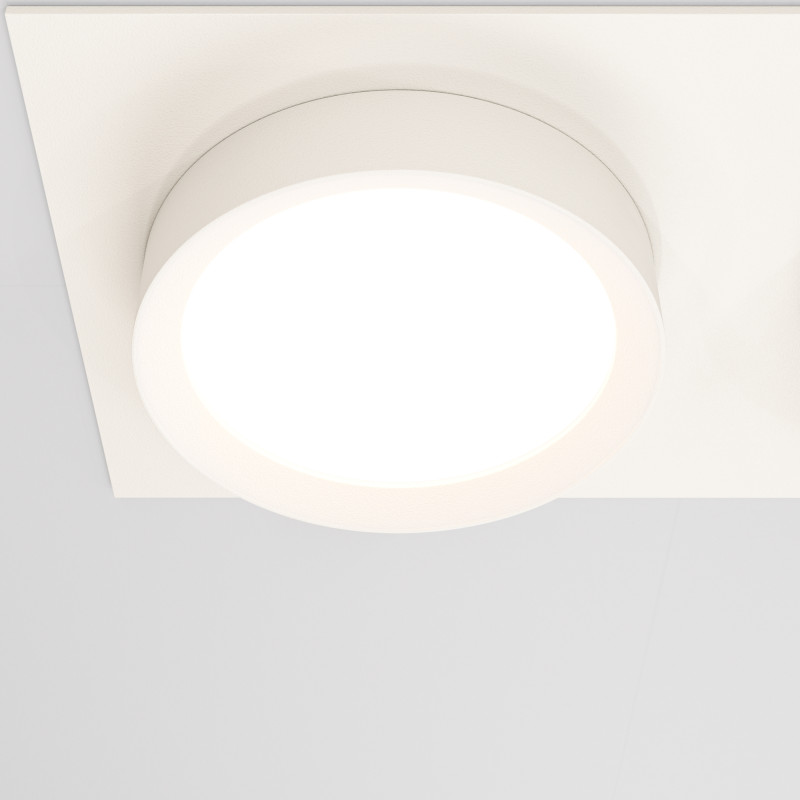 Встраиваемый светильник 22*11*4,5 см, 2 GX53*15W Hoop DL086-02-GX53-SQ-W Maytoni Downlight, Белый