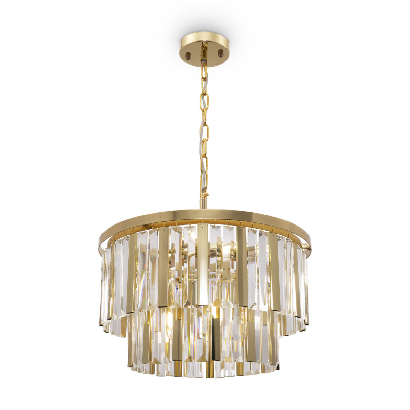 Люстра Freya Viviane FR11001PL-08G, диаметр 45 см, золото