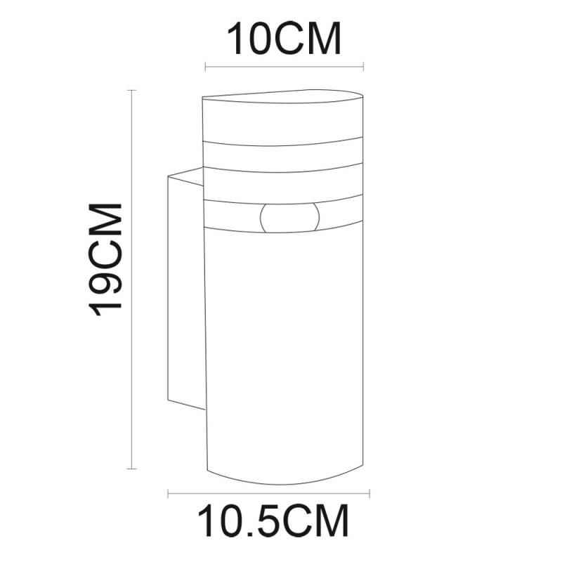 Уличный настенный светильник Arte Lamp METRO A8162AL-1BK, черный