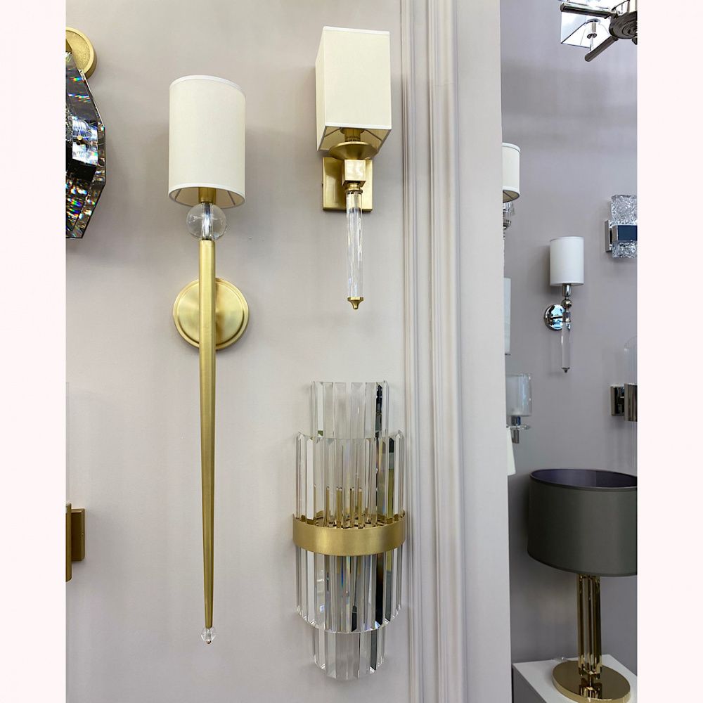 Бра Newport 3521/A brass светлое золото без абажуров М0065009