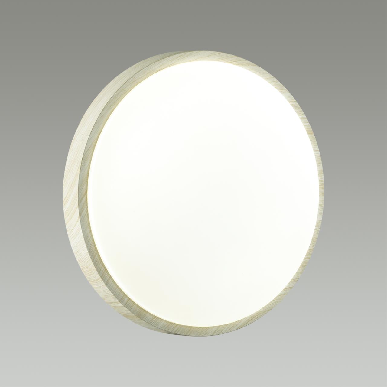 Cветильник 50*6 см, LED 72W, 3000-4200-6300 К, IP43, белый/беленый под дерево, пластик Sonex Losta, 7628/EL