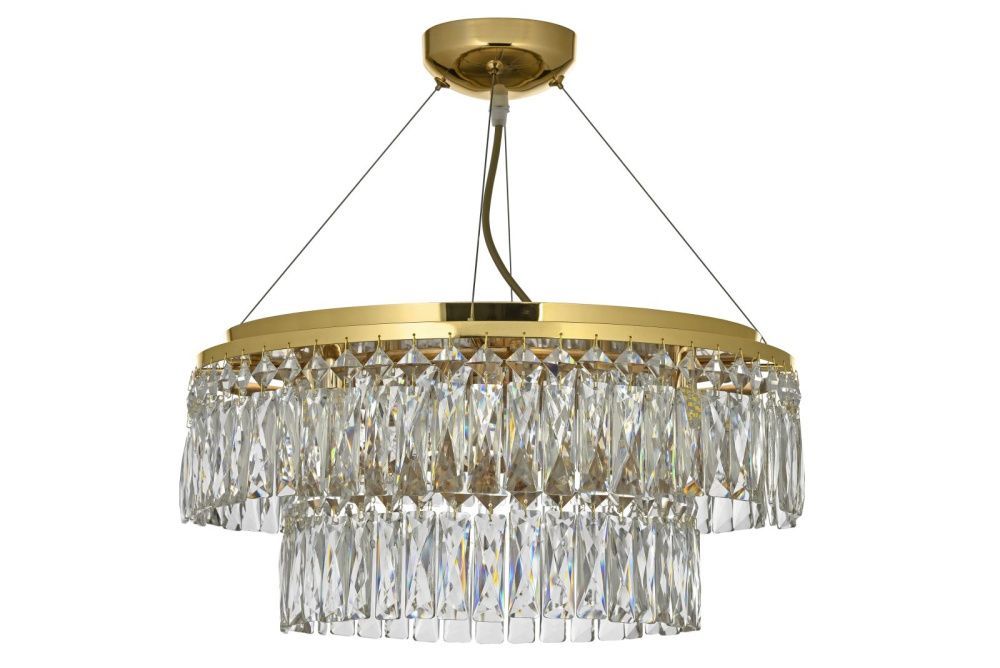Люстра подвесная *50*27 см, 8*G9*40W, Arti Lampadari Acquaro Acquaro E 1.5.D50.100 GP, золото