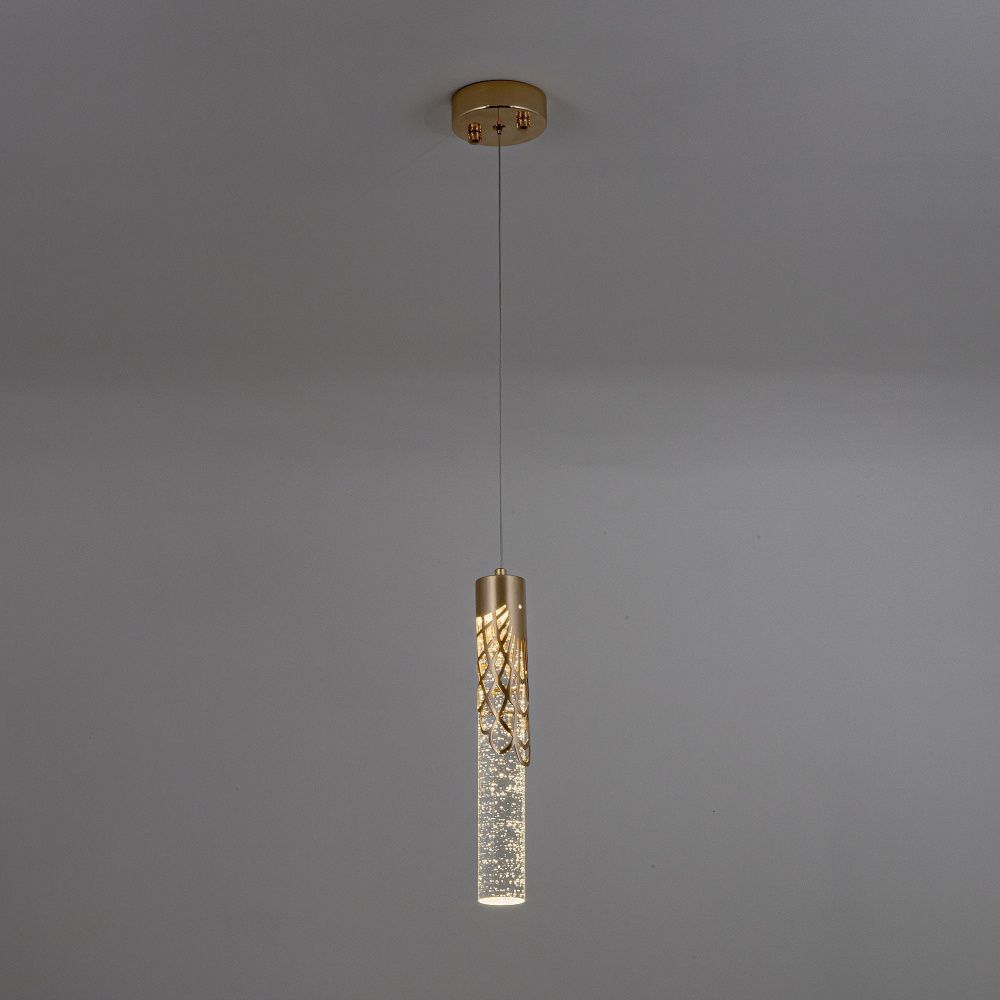 Подвесной светильник 10*10*112 см, LED 5W, 4000K, Золото MODELUX ML.88965.1 GD