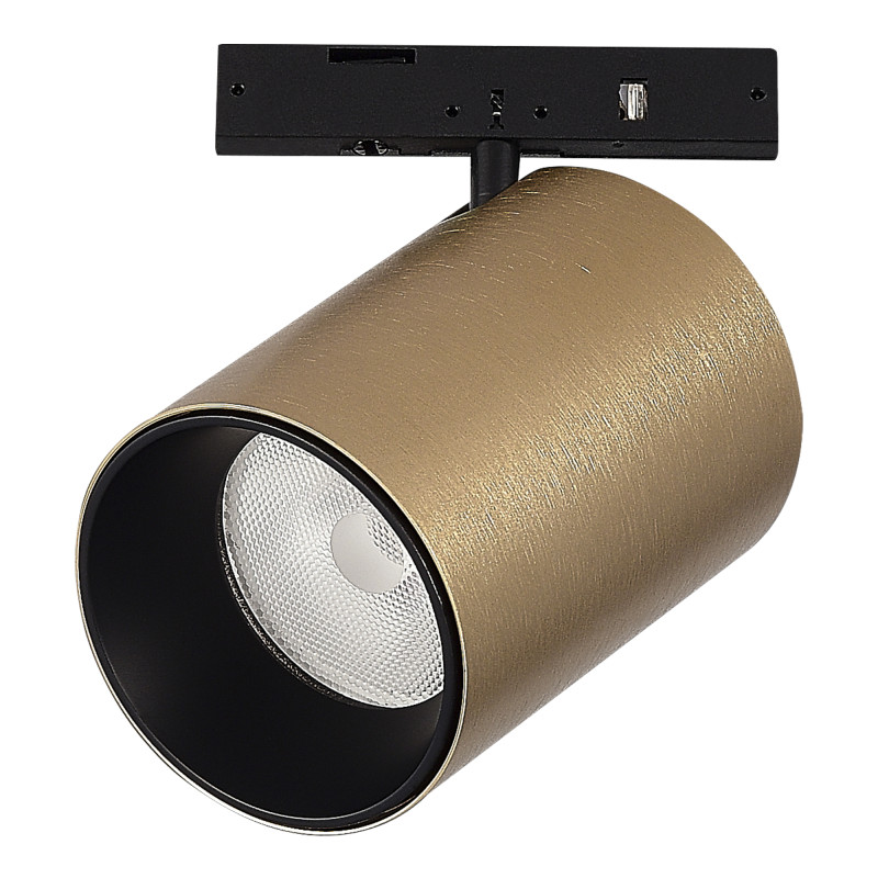 Магнитный трековый светильник 4,5*6,3 см, 1*LED*9W 3000K ST LUCE Super5 ST671.336.09 латунь
