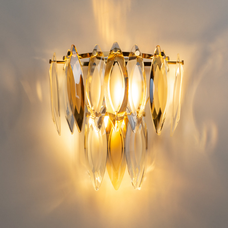 Светильник 28 см, Divinare Cabrera 3509/01 AP-2, золото