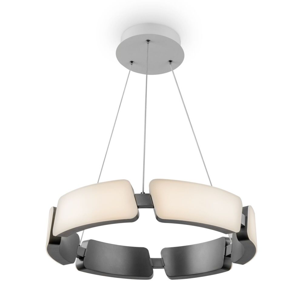 Подвесная люстра 47 см Freya Ethan FR6042PL-L86W, 47W LED, 3000-6000K, серый