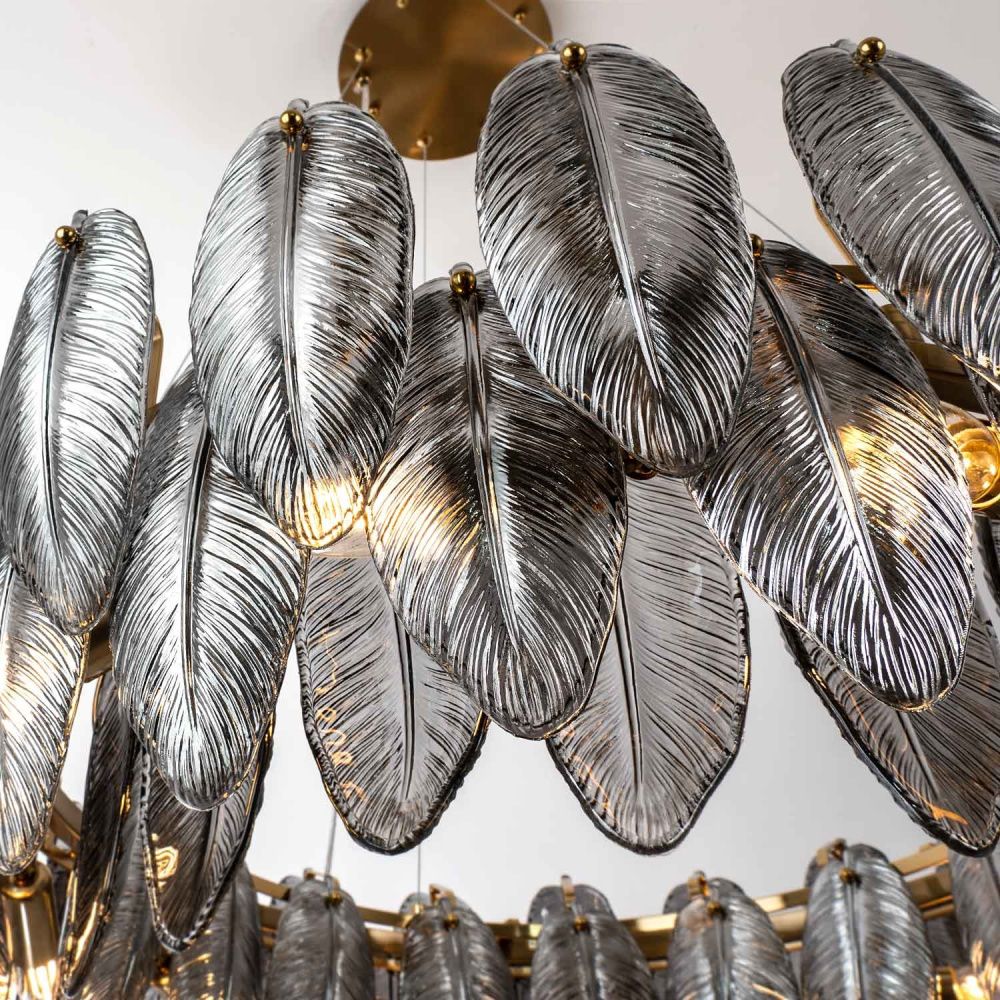 Подвесная люстра 80*38/115 см, 12*Е14 MODELUX ML.20202.12 BS латунь