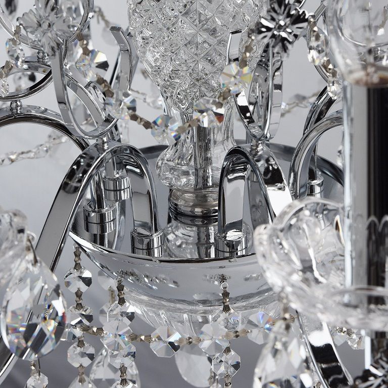 Люстра 60*102 см, 8*E14 хром/прозрачный MW-Light Каролина 367013408