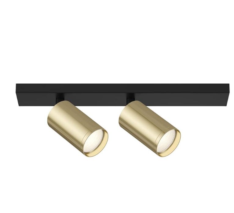 Светильник потолочный FOCUS S C051CL-02BG, черный-золото