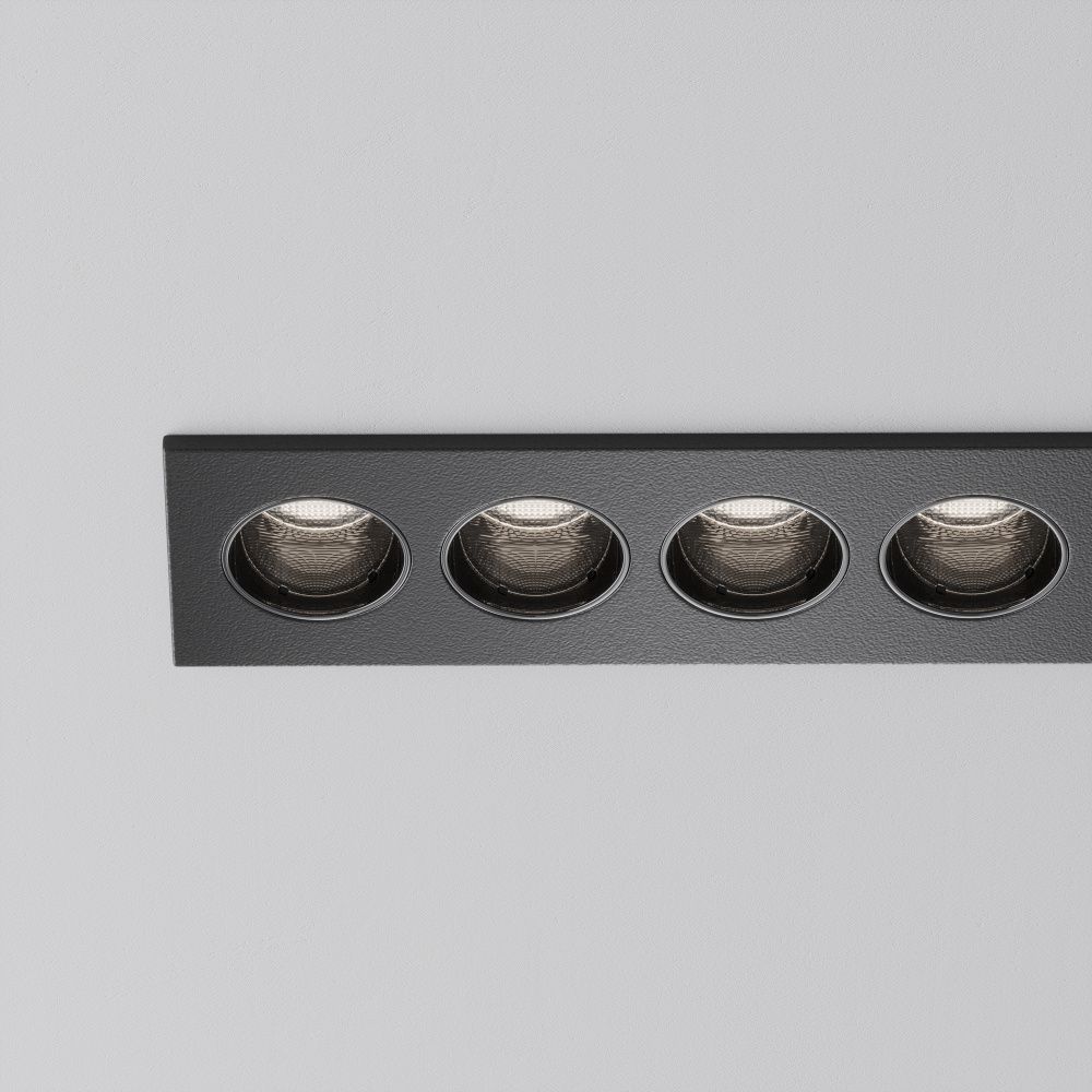 Встраиваемый светильник  DL065-20W3-6K-B 25,5*3,1*-3,95 см, *LED*20W, 6000K, Maytoni technical Points DL065-20W3-6K-B, Черный