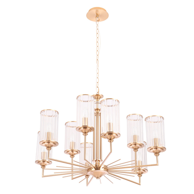 Светильник 80 см, Crystal Lux GLORIA SP9 BRASS, латунь