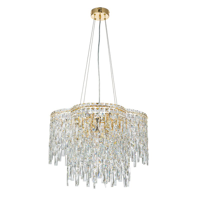 Люстра *60*120 см, 12*E14*40W, Indigo Crystal V000444, золотой, 12041/12P Gold