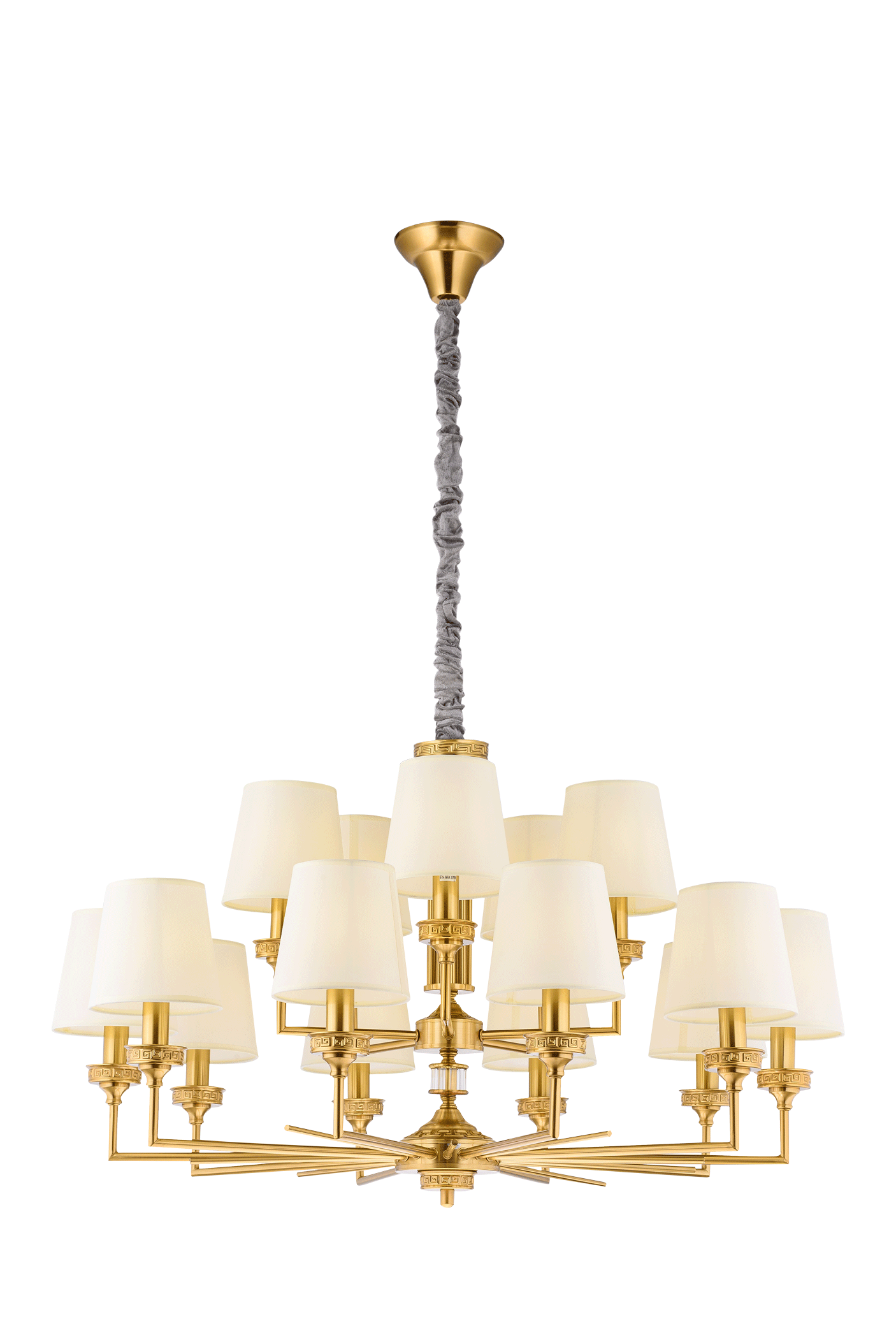 Люстра  930*550, 15*E14, 40W NewRgy Модерн 8906/10+5LT BRASS, Бронза