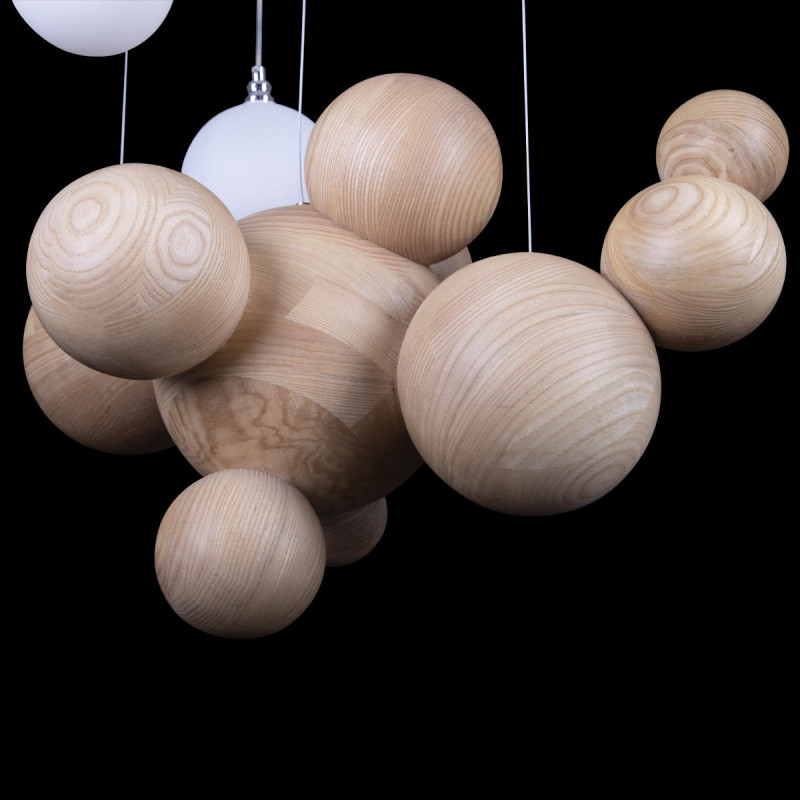 Светильник 50 см, 33W, 3000K, Loft It 10161 Light wood, белый
