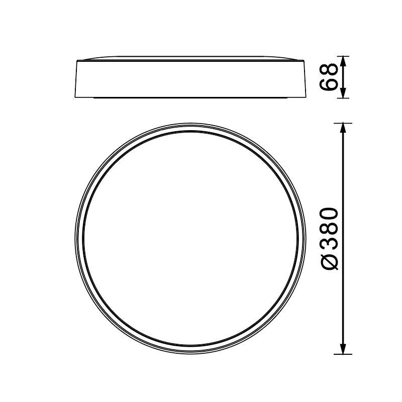 Светильник 38*6,8 см, *LED*30W, 2700-4000K, Mantra Cumbuco Ii MAN8835, белый