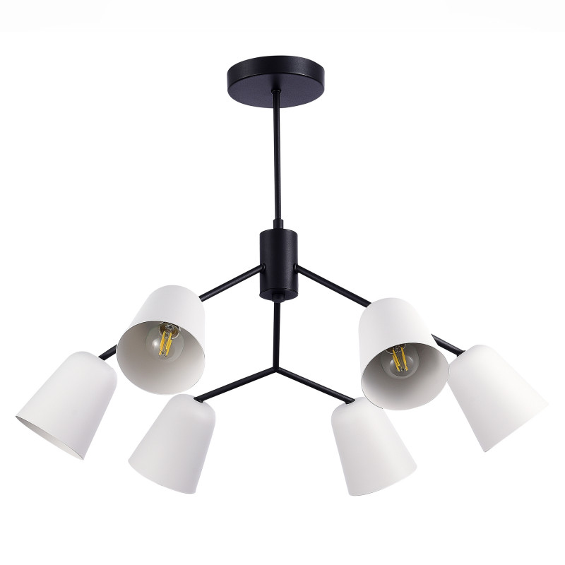 Люстра потолочная Evoluce Mario SLE155942-06 Черный