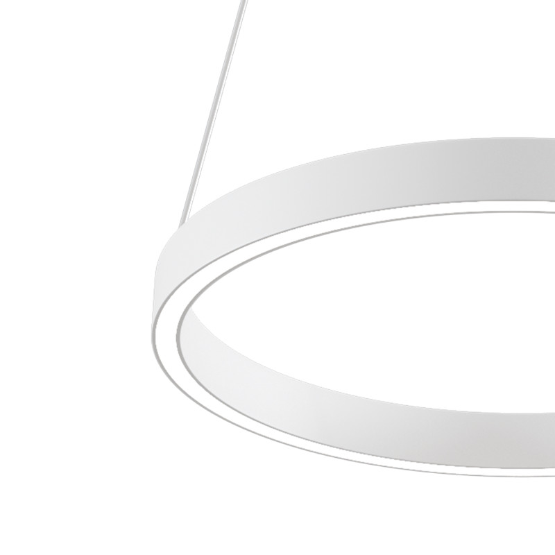 Подвесной светильник 40*127,5 см, LED, 24W, 3000К-4000К, Maytoni Rim MOD058PL-L22WK белый