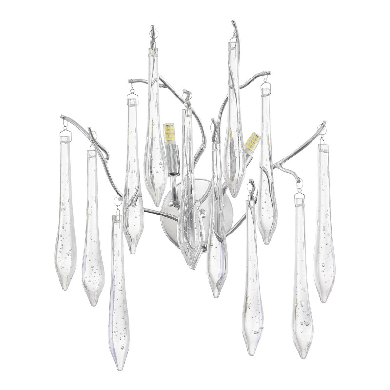 Светильник настенный 32*40 см, 2*G9*5W 4000K ST LUCE Teardrops SL1660.101.02 хром