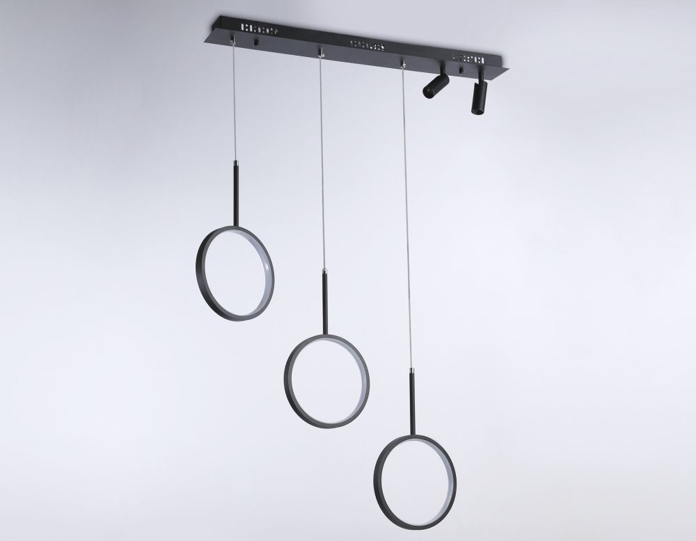 Светильник подвесной 80*2*36,3*120 см, LED 85W, 3000К, черный Ambrella Comfort LineTech FL5278