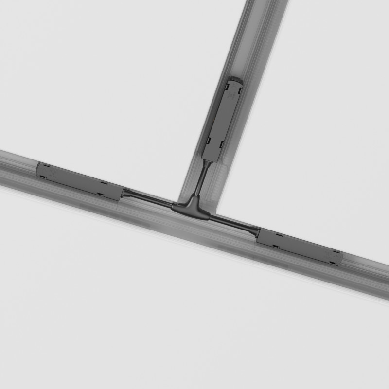 Коннектор питания Т-образный Maytoni Technical Magnetic track system Gravity TRA004CWT-22B черный