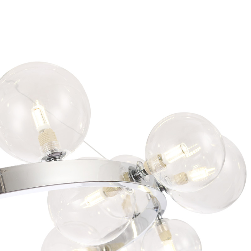 Светильник 85 см, Crystal Lux AGATA SP15 V2 CHROME/TRANSPARENTE, хром