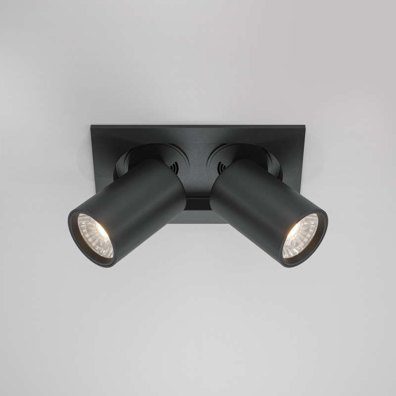 Встраиваемый светильник 15,9*9,5*9,8 см, LED*20W, 4000 К, Hidden DL045-02-10W4K-B Maytoni Downlight, Черный