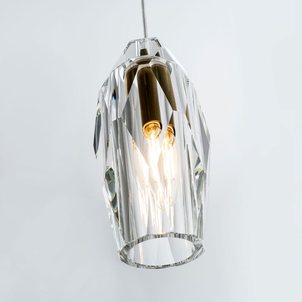 Подвесной светильник Е14, 1x40Вт, 4200K, Modelux ML.88955.1 CL Латунь