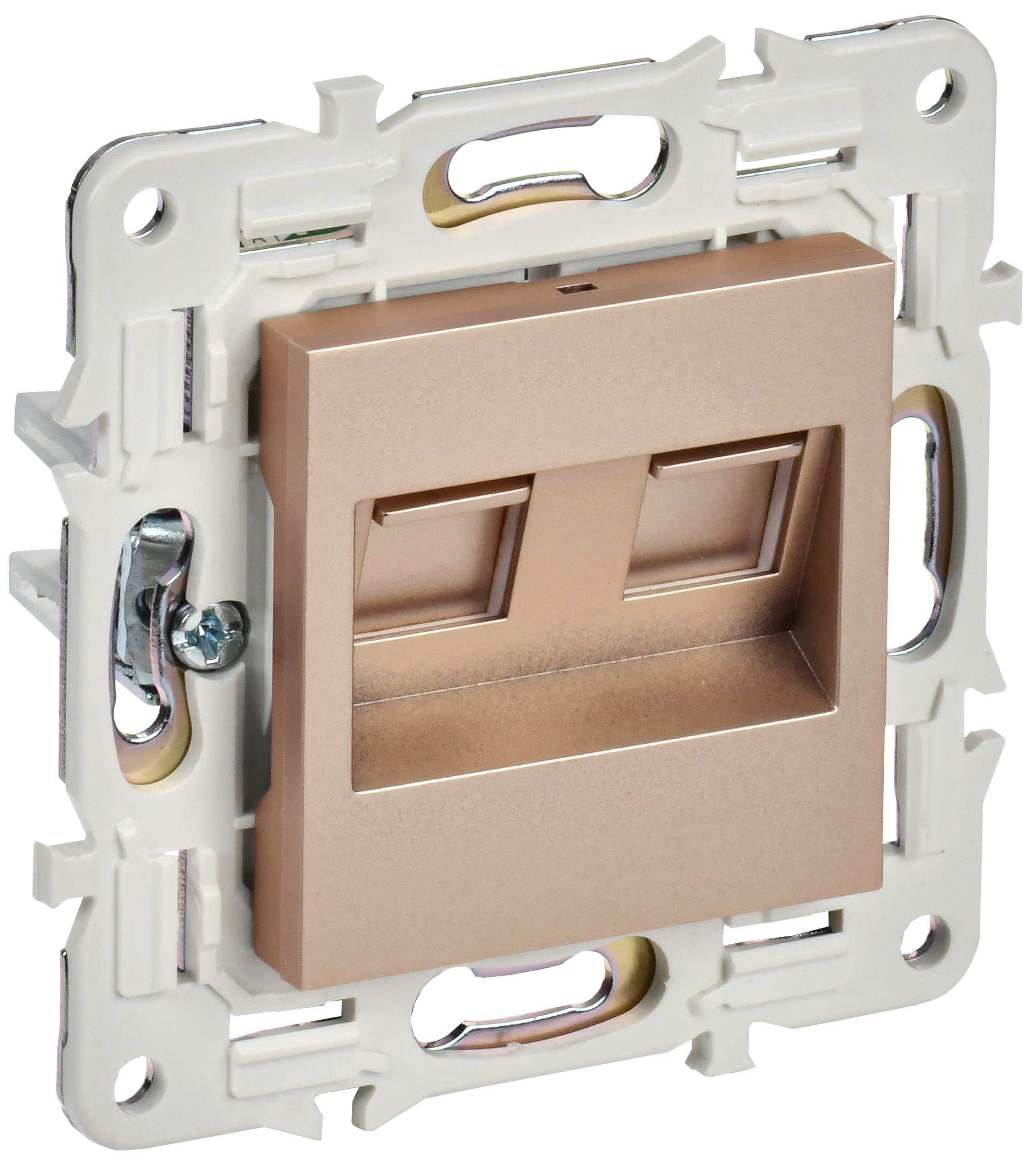 SKANDY Розетка комп. 2-ая RJ45 кат.6 SK-K04Sa песоч. IEK, SK-K20-2-K98