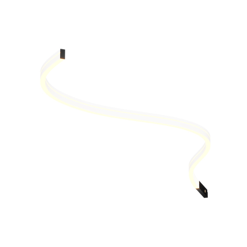 Трековый светильник 100*0,5*1 см, LED 8W 2700K Maytoni Technical Accessories for tracks Levity Flex TR186-1-8W2.7K-B черный