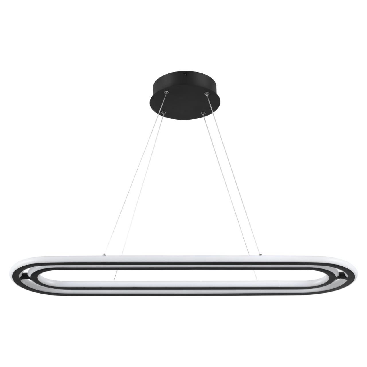 Светильник диммируемый, пульт ДУ 90*25*200 см, LED 116 W, 4000К Черный Novotech Over 359173 IP20