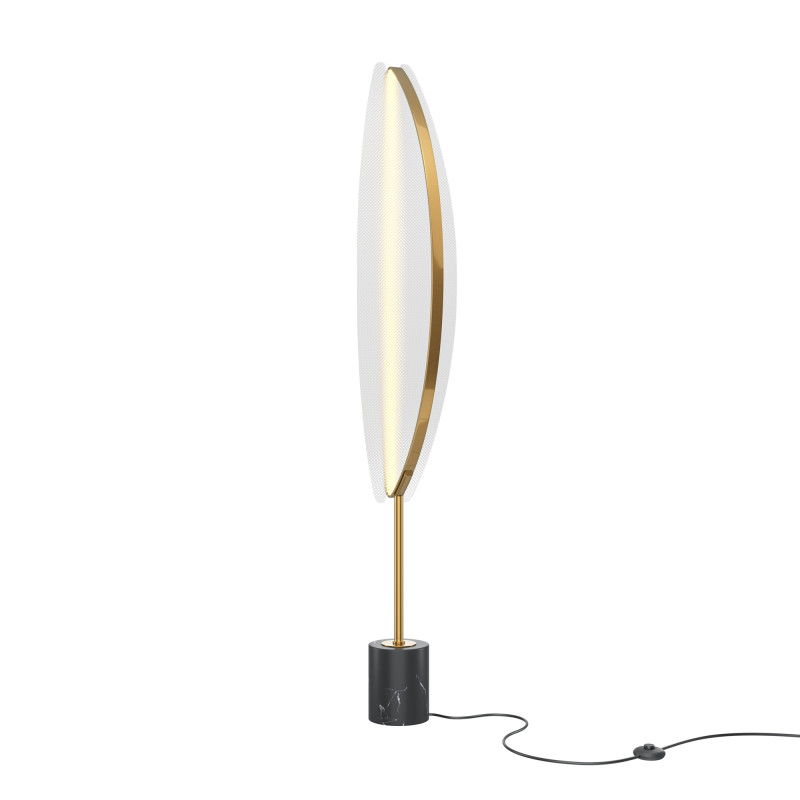Торшер 33*25*158 см, LED, 33W, 3000К, Maytoni Breeze MOD281FL-L33BS3K латунный