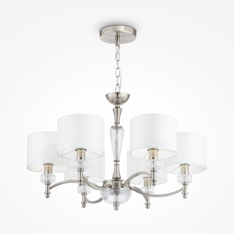 Подвесная люстра Maytoni Alicante MOD014CL-06N, белый, диаметр 70см
