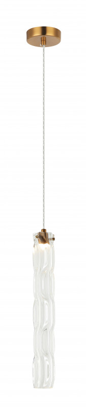 Светильник подвесной 6*6*45/150 см, 1*LED 6W Бронза Stilfort Still 2163/05/01P
