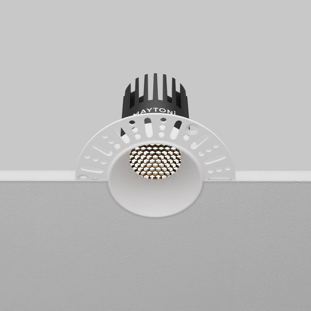 Встраиваемый светильник  DL119-10W-4K-TRS-W **-8,2 см, *LED*10W, 4000K, Maytoni technical Dip DL119-10W-4K-TRS-W, Белый