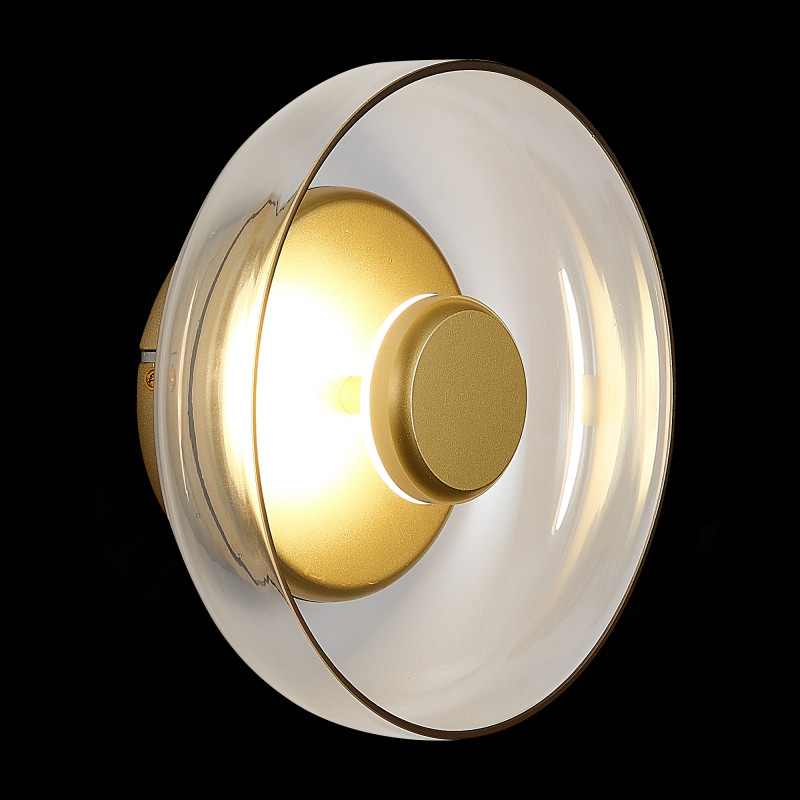 Светильник настенный 23 см, 7W 4000K ST LUCE LAZIO SL6002.201.01 Золотистый