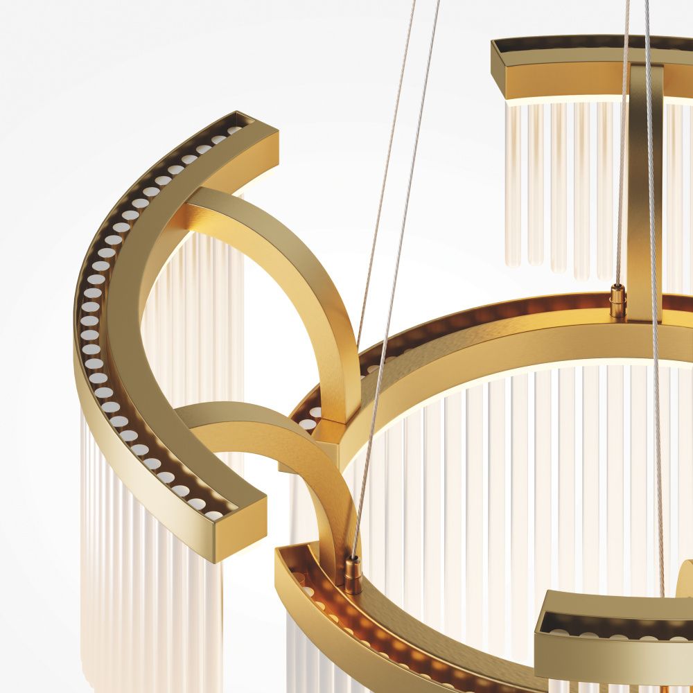 Подвесной светильник *60*47,5-339 см, *LED*25W, Maytoni Estetica MOD378PL-L25MGK, Матовое Золото