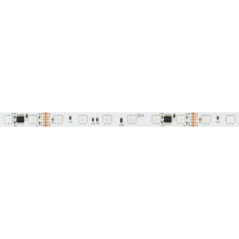 Лента DMX-B60-10mm 24V RGB-PX6 (14 W/m, IP20, 5060, 5m), Arlight 039183. Цена указана за 5 метров. Продается кратно 5 метрам.