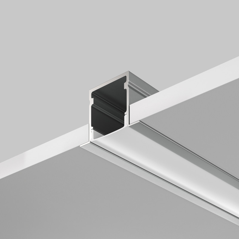 Алюминиевый профиль  Встраиваемый 2000*27*20 мм для светодиодной ленты Maytoni Led strip Серебро ALM-2720-S-2M