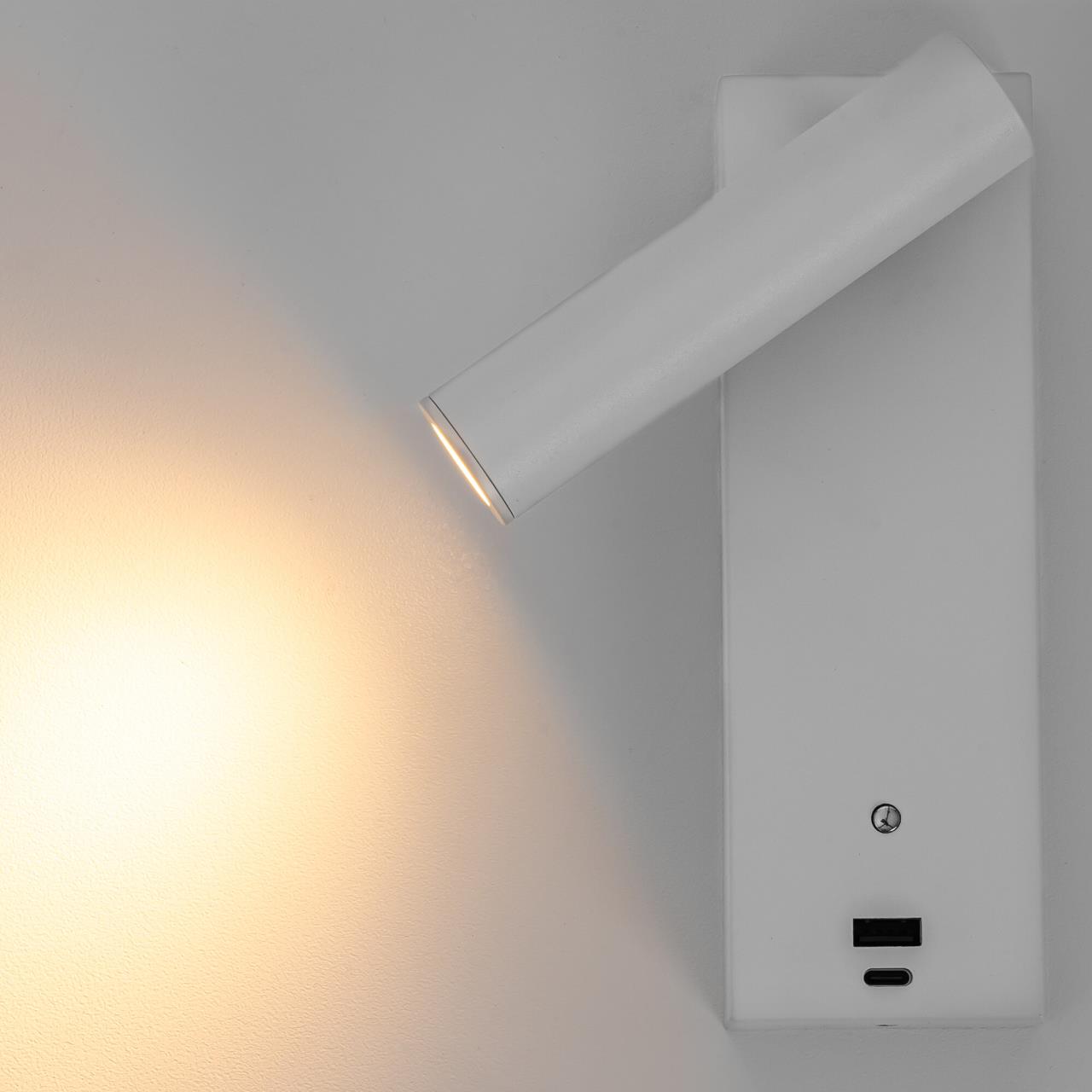 Светильник 18 см, 3W, 3000K, Citilux Декарт CL704430 LED USB, белый