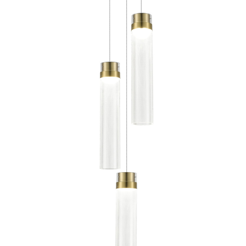 Светильник подвесной CHAMPAGNE 3*LED*12W 4000K ST LUCE SL6236.303.03 латунь