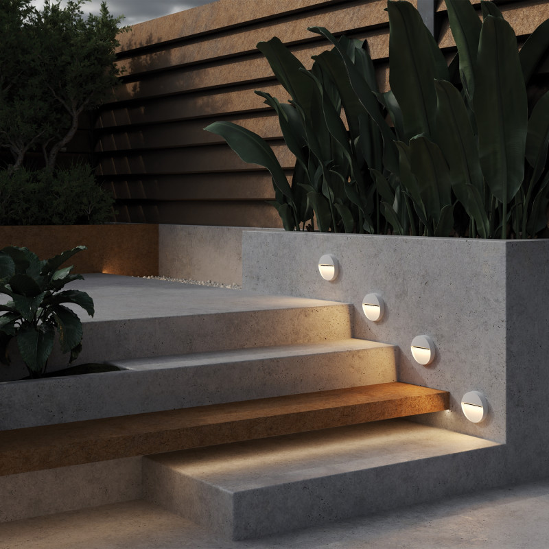 Подсветка для лестниц  12*2,2 см, LED 3W, 3000К, Белый Maytoni Mane O046SL-L3W3K