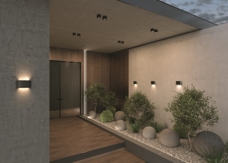 Светильник 7,6*7,6 см, LED 8W, 3000К, Графит Maytoni Ares O309CL-L8GF3K