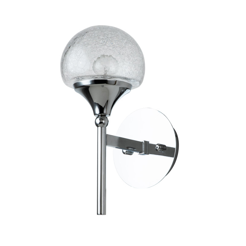 Бра Favourite Impulse 2971-1W, D220*W150*H330, хром, плафон из стекла с эффектом кракле