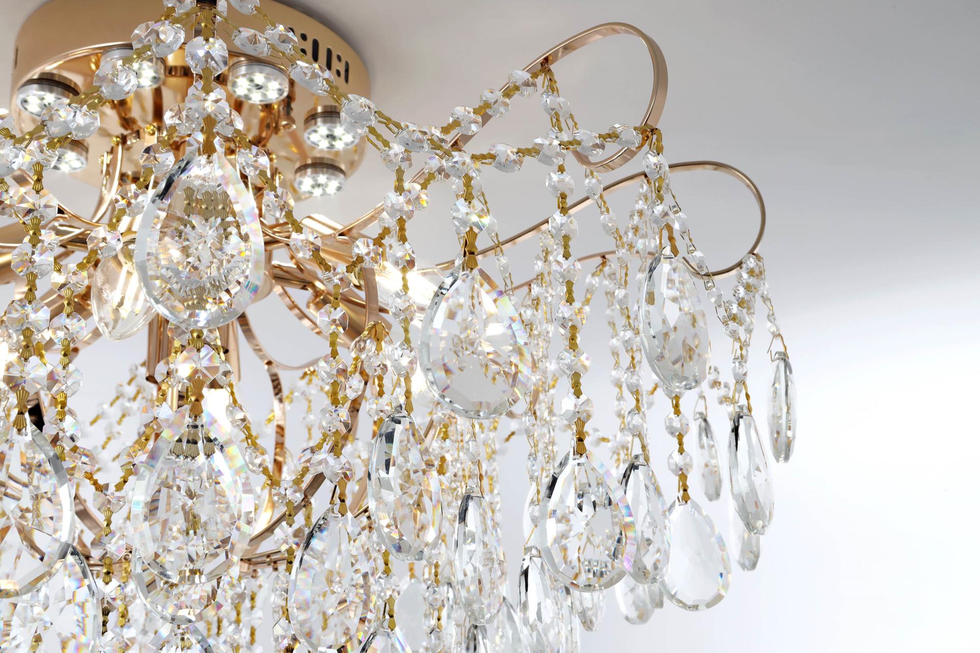 Люстра 70*70*52 см, Е14/LED 8x40+24W, Золото MODELUX ML.1702.8 GD