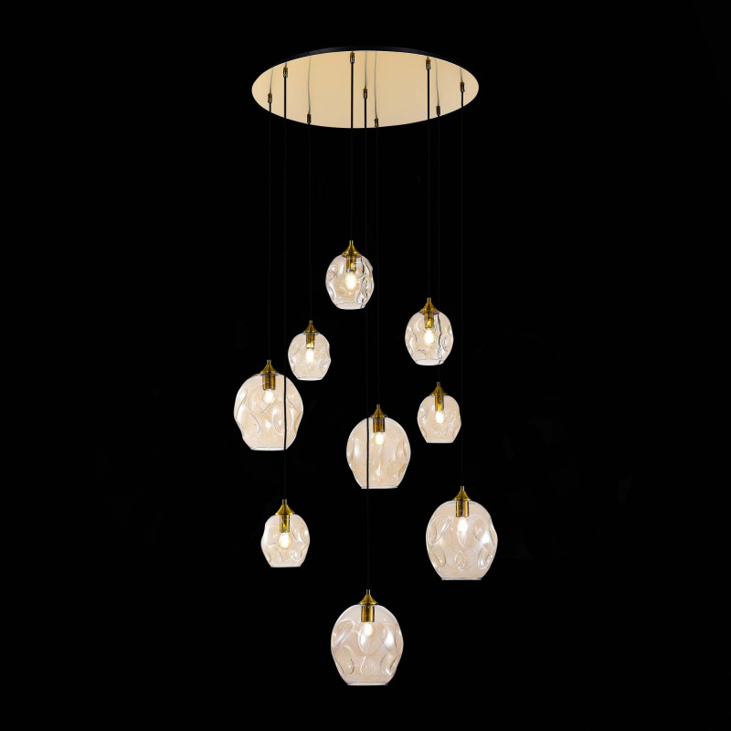 Люстра подвесная 87 см, ST LUCE IDESIA SL1188.303.09 Латунь