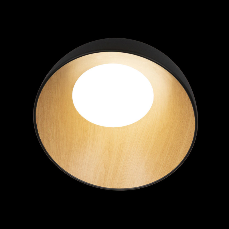 Светодиодный светильник 35 см, 24W, 4000K, Loft It (Light for You) Egg 10197/350 Black, черный-дерево